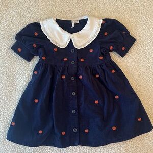 Janie & Jack Pumpkin Corduroy Dress 18/24M